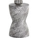 Cara 18.5 X 11.75 inch Marble Look / Grey Outdoor End Table